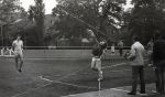 Click to view big image Manchester Central Sports Day<br>Ian Gregory and Harry ??? (watching), Harry Bannister (throwing)